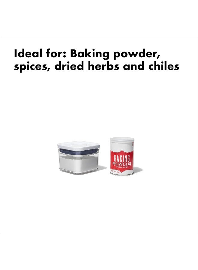 OXO Good Grips POP Container - Airtight Food Storage 0.4 Qt - Square - Dried Herbs - Image 2