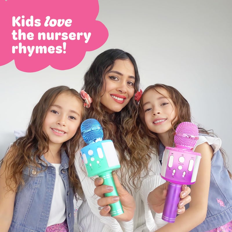 Move2Play, Kids Karaoke Microphone | Includes Pre-Loaded Songs & Bluetooth | Kids Birthday Party Gift | Toy for All Ages 2, 3, 4, 5, 6+ Year Old Girls, Boys & Toddlers - Image 2