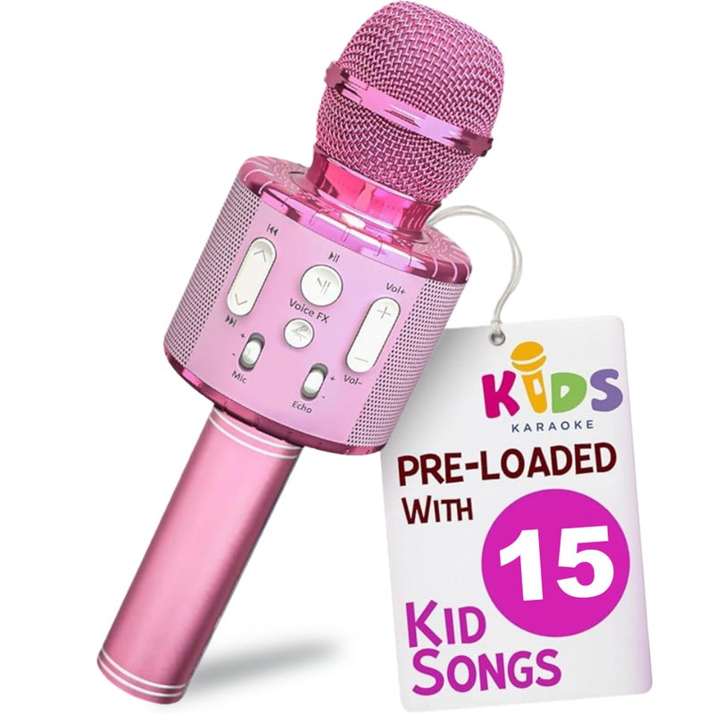 Move2Play, Kids Karaoke Microphone | Includes Pre-Loaded Songs & Bluetooth | Kids Birthday Party Gift | Toy for All Ages 2, 3, 4, 5, 6+ Year Old Girls, Boys & Toddlers - Image 1