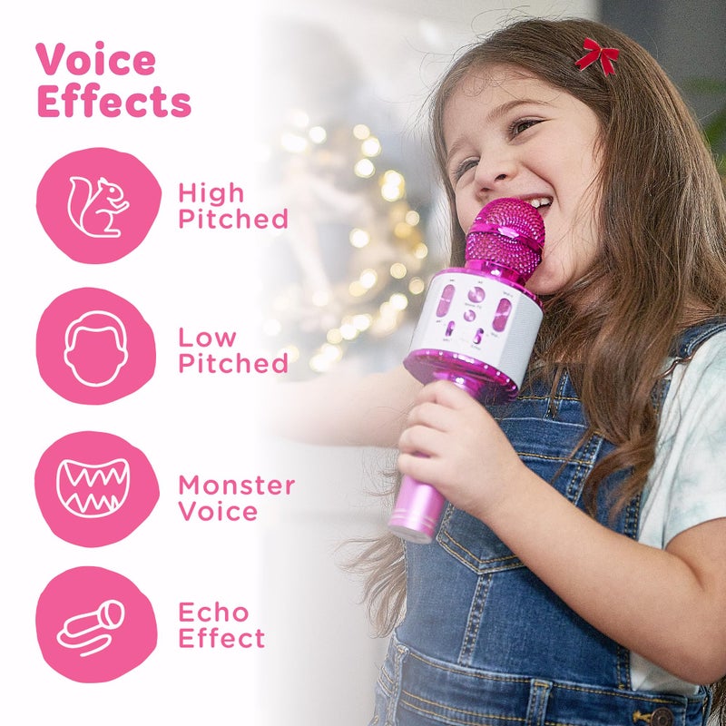 Move2Play, Kids Karaoke Microphone | Includes Pre-Loaded Songs & Bluetooth | Kids Birthday Party Gift | Toy for All Ages 2, 3, 4, 5, 6+ Year Old Girls, Boys & Toddlers - Image 4