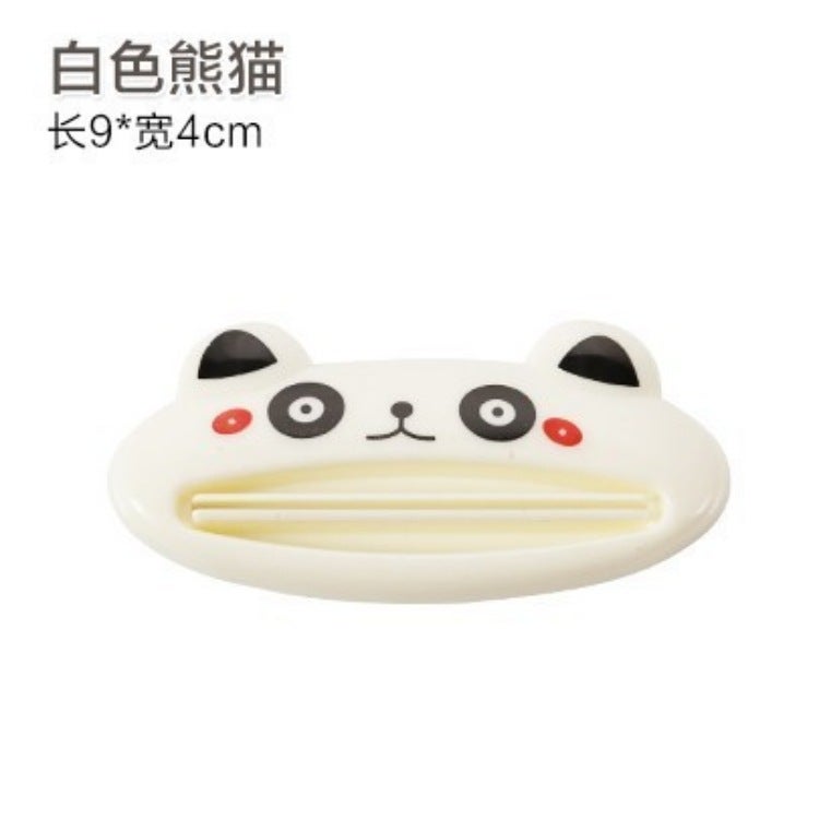 Cartoon Animal Toothpaste Squeezer Creative Home Beauty Supplies Face Wash Milk Squeezer Toothpaste Clip Home Use Tools White Panda/2000 a box 