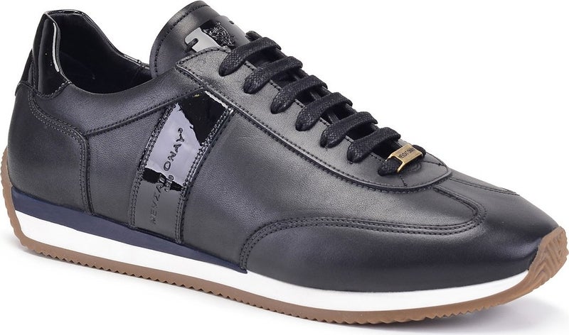 Nevzat Onay Black Ant Black Patent Leather Sneaker Shoes -11481-  - Image 2