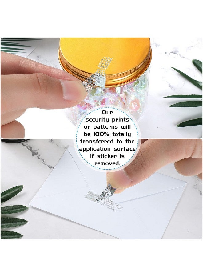 Marspark 1000 Pieces Silver Security Tamper Evident Seals Stickers Void Original Genuine Authentic Hologram Labels Tamper Proof Evident Stickers Sequential Serial Numbering, 0.24 X 1 Inch - Image 4