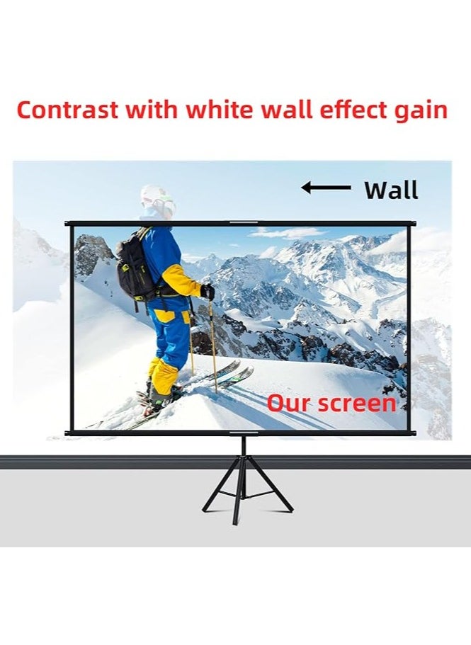 Generic Projector Screen with Stand 100 inch Indoor Outdoor Projection Screen, Portable 16:9 4K HD Movie Screen with Carry Bag  - Image 5