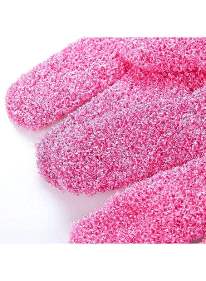 CONNECTWIDE Bath Glovebody Scrubber Gloves Pair (Pink)  - Image 5