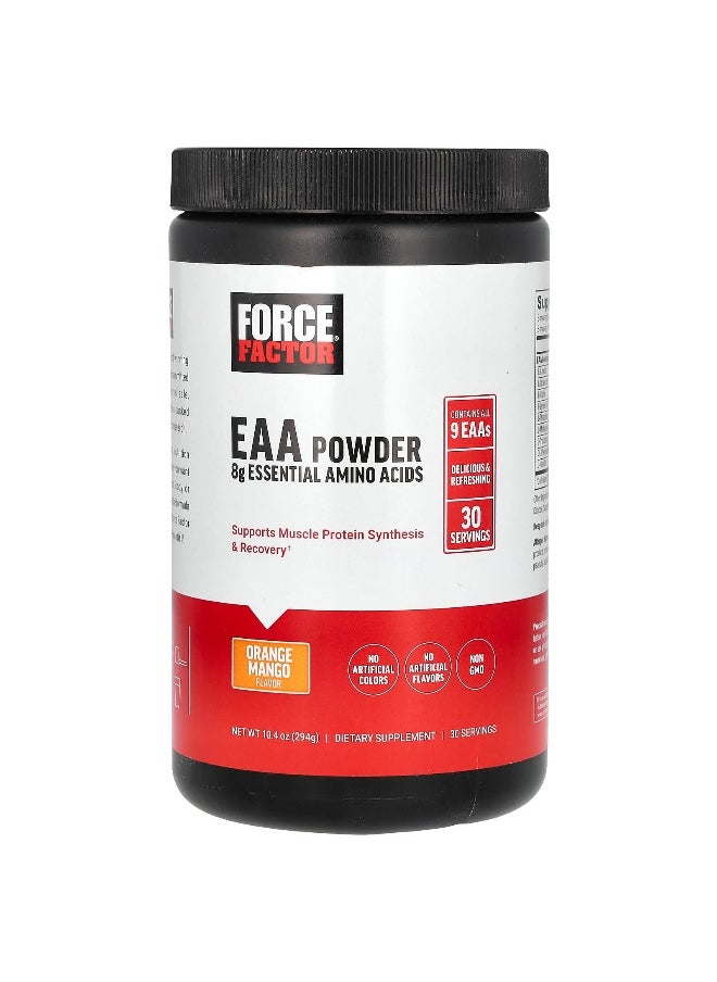 Force Factor - Force Factor, EAA Powder, Orange Mango, 10.4 oz (294 g) - Image 1