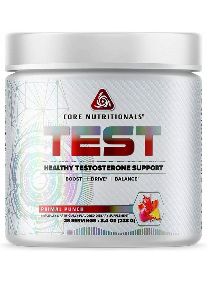 كور نيوتريشنالز Core Nutritionals Platinum Test، يحتوي على 3.6 جرام من حمض الكالسيوم D-Aspartic، يدعم مستويات هرمون التستوستيرون الصحية، 28 وجبة (Primal Punch) - Image 1