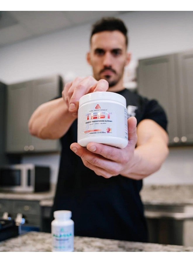 كور نيوتريشنالز Core Nutritionals Platinum Test، يحتوي على 3.6 جرام من حمض الكالسيوم D-Aspartic، يدعم مستويات هرمون التستوستيرون الصحية، 28 وجبة (Primal Punch) - Image 3