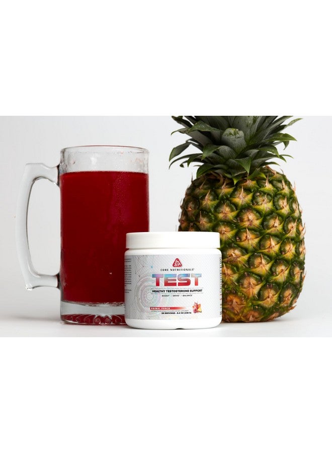 كور نيوتريشنالز Core Nutritionals Platinum Test، يحتوي على 3.6 جرام من حمض الكالسيوم D-Aspartic، يدعم مستويات هرمون التستوستيرون الصحية، 28 وجبة (Primal Punch) - Image 2