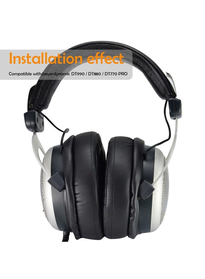 defean Replacement Cushion Ear Pads Earmuff earpads Pillow Cover for Beyerdynamic DT440 DT770 DT880 DT990 MMX300 RSX700 T5P T70 T90 t70p Custom ONE PRO Headphones - Image 5
