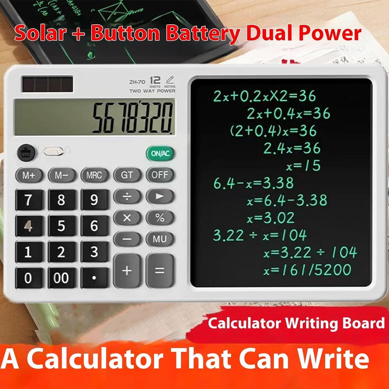 Full land route delivery Double Power Calculator and Writing Pad with Voice Recognition Large Screen Solar Charging Portable Silents Operations F Affordable purchase options All choice modern design Wear resistant Demand fit global economical quality Simple multi-feature practical build On-demand local restock All user affordable trusted quality Market popular practical build Transit damage prevent build Versatile application Global assorted color picks Gulf user preference oriented build Worldwide simple practical design Integrated local logistics Quick assemble Reliable durability Multi-hub shipment dispatch Custom sizing alternatives Local & cross border ship compatible Light precision processed material Working day delivery service Multi-use upgraded craftsmanship Extra part combo compatible Wide use compliant quality - Image 3
