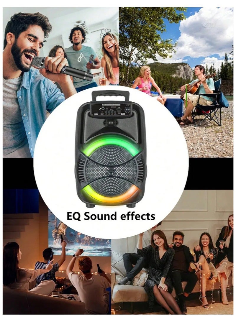 LC BT Portable Speaker with Karaoke Mic 10W - Image 3