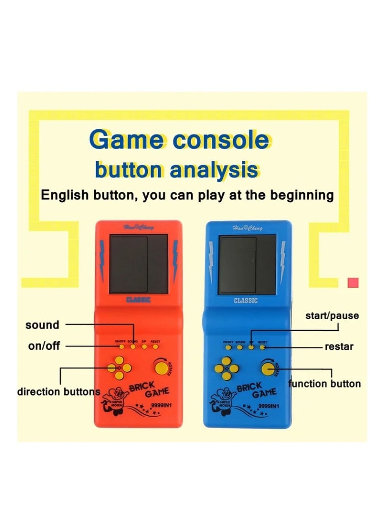 3 Pcs Brick Game Console Large Screen Handheld Games Electronic Games Build in 23 Classic Game for Kids Adults(Random Color) - Image 5