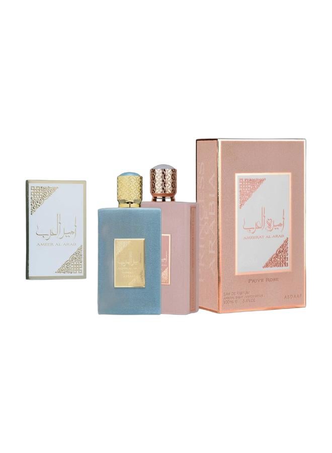 Lattafa Ameer Al Arab Imperium EDP 100 ml & Ameerat Al Arab Prive Rose EDP 100 ml Bundle - Image 1