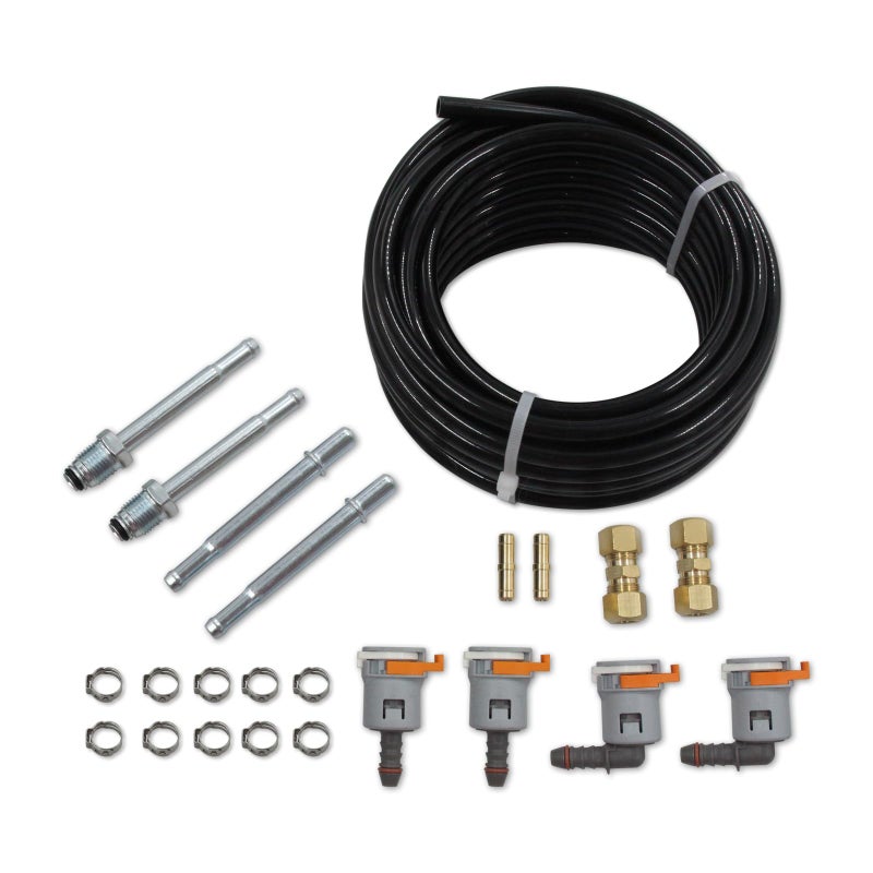 Automotive 25 Feet 38 Nylon Fuel Line Tubing Replacement Fuel Line Repair Kit 38 in 10mm