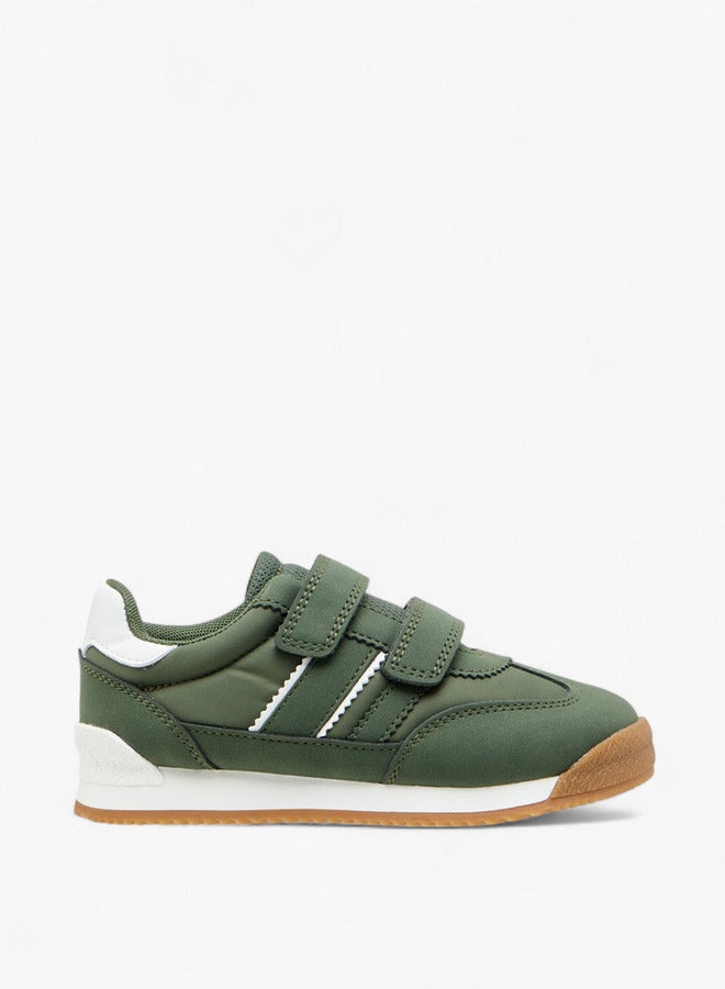 JUNIORS Boys Panelled Sneakers with Hook and Loop Closure  - Image 3