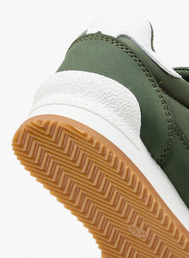 JUNIORS Boys Panelled Sneakers with Hook and Loop Closure  - Image 5