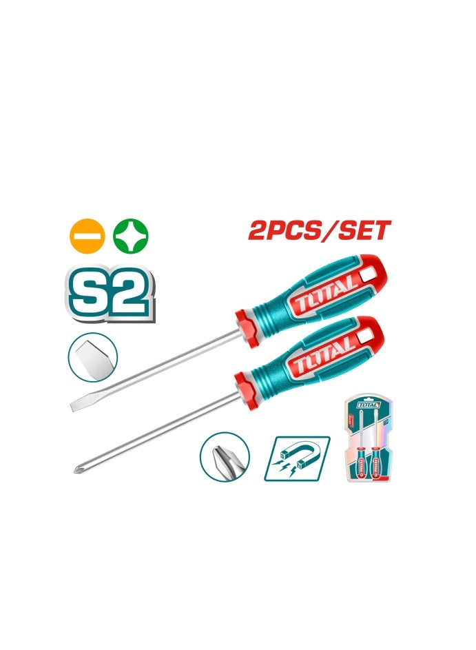 TOTAL 2-piece screwdriver set - TKSDS0226 - Total