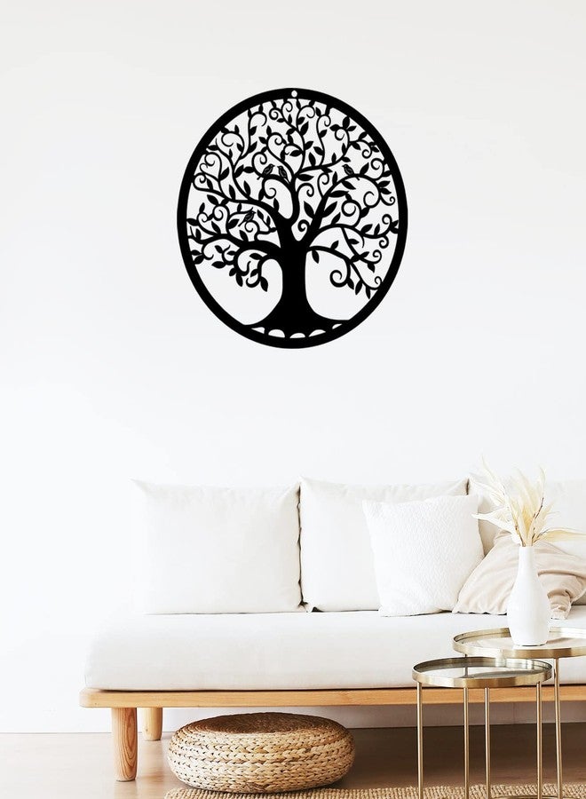 RESACO Tree of Life Wall Art Metal Tree Life Wall Decor Family Tree Wall Plaque 11 Inches Tree of Life Wall Hanging for Bathroom Kitchen Living Room Bedroom Indoor Outdoor（Black） - Image 5