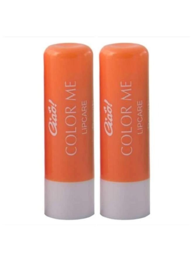 تشاو مجموعه من قطعتين  كولور مي للعناية بالشفاه خوخ