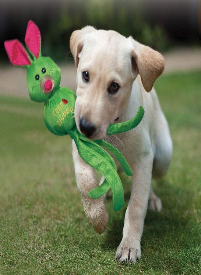 كونج لعبة كونغ ووبا فريندز الباليستية للكلاب - لعبة تفاعلية متينة تصدر صوتاً عند الضغط عليها، ألوان/حيوانات متنوعة، مثالية للعب جلب الكرة وشد الحبل (كبيرة) - Image 2