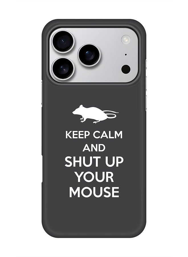 Stylizedd For iPhone 17 Pro,Case, [Compatible with MagSafe] Magnetic cover Slim fit Protection Matte, - Shut Up Your Mouse