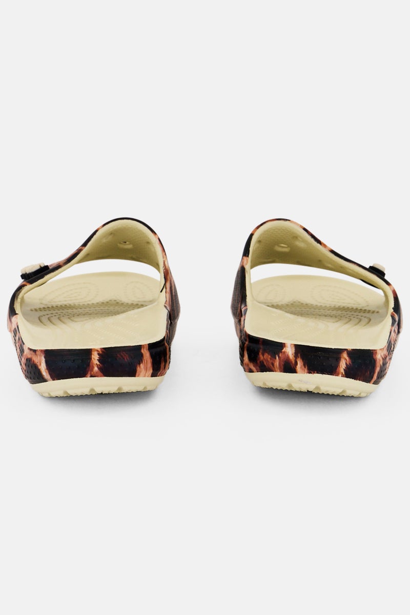 crocs Toddlers Boy Classic Animal Remix Slip On Slides, Brown  - Image 3
