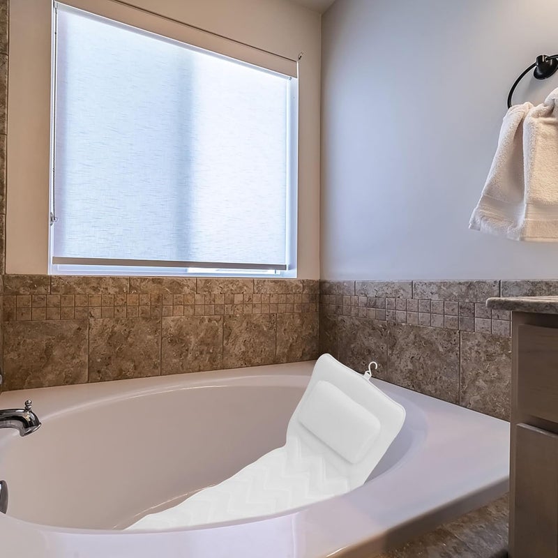 Beavorty 3D Full-Body Spa Bath Pillow with Suction Cups, Breathable Air Mesh Cushion with Neck and Head Support for Bathtub, Anti-Slip Tub Pillow for Relaxing Bathing – - Image 3