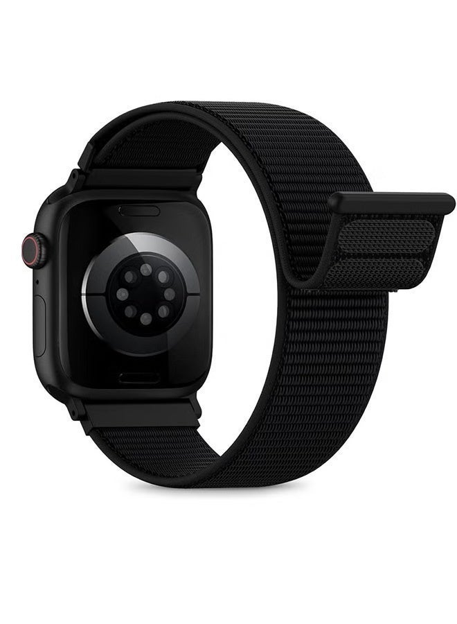 Neyecam Soft Woven Nylon Band for Apple Watch 49mm 45mm 44mm 42mm | Adjustable Strap for iWatch Ultra 2/1, Series 9/8/7/SE, Gifts for Men Women - Image 2