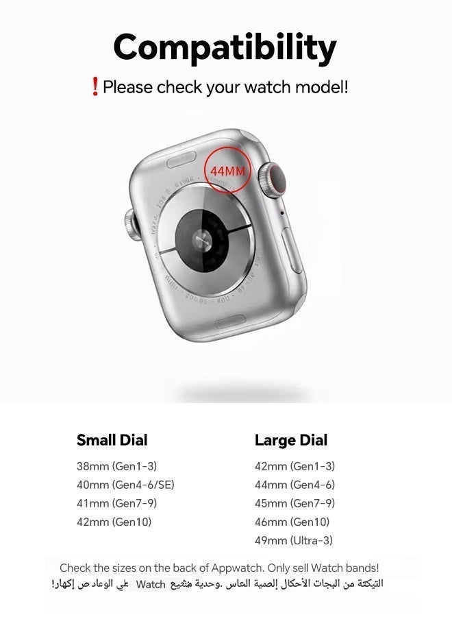 Neyecam Soft Woven Nylon Band for Apple Watch 49mm 45mm 44mm 42mm | Adjustable Strap for iWatch Ultra 2/1, Series 9/8/7/SE, Gifts for Men Women - Image 4