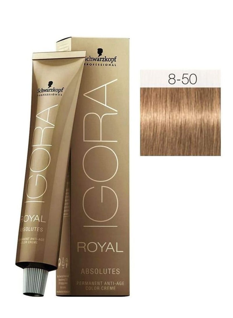 Schwarzkopf Igora Royal 8-50 Light Blonde Gold Natural