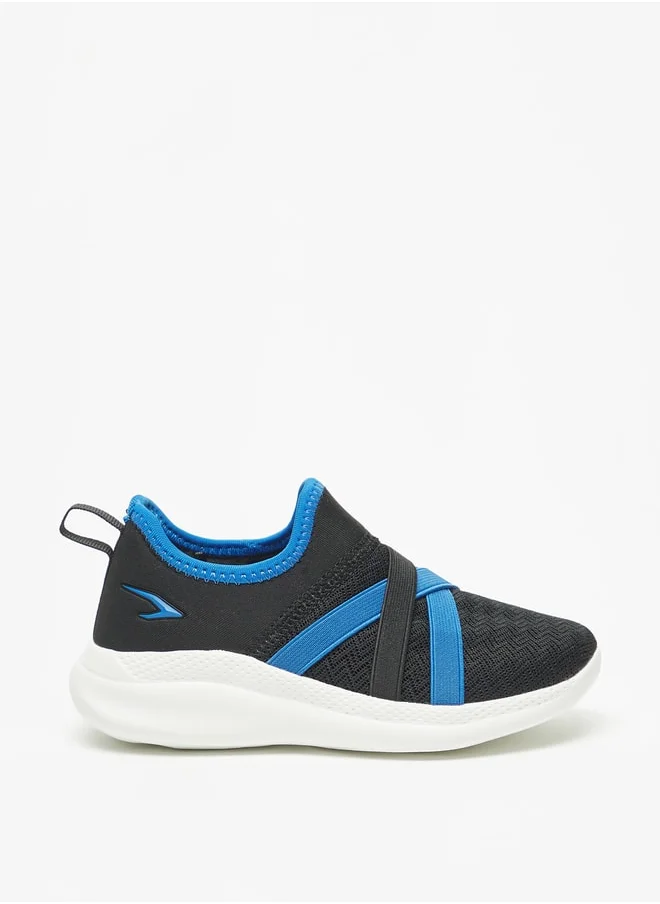 Dash Boys's Textured Slip-On Walking Shoes
