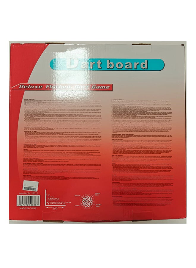 general Flocked Dartboard Bl-18012 With 2 Sides Game / 6Darts - Image 2