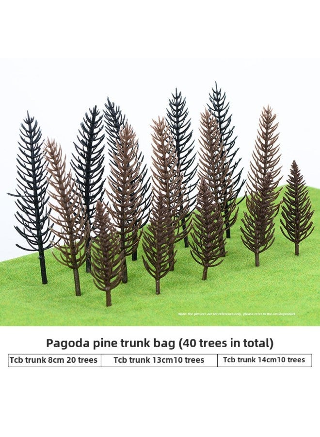 Finished Tree Set Building Sand Table Model Material Scene Micro Landscape Tree Model Diy Handmade Tree Trunk-Color:Pagoda Pine Trunk Bag  - Image 1