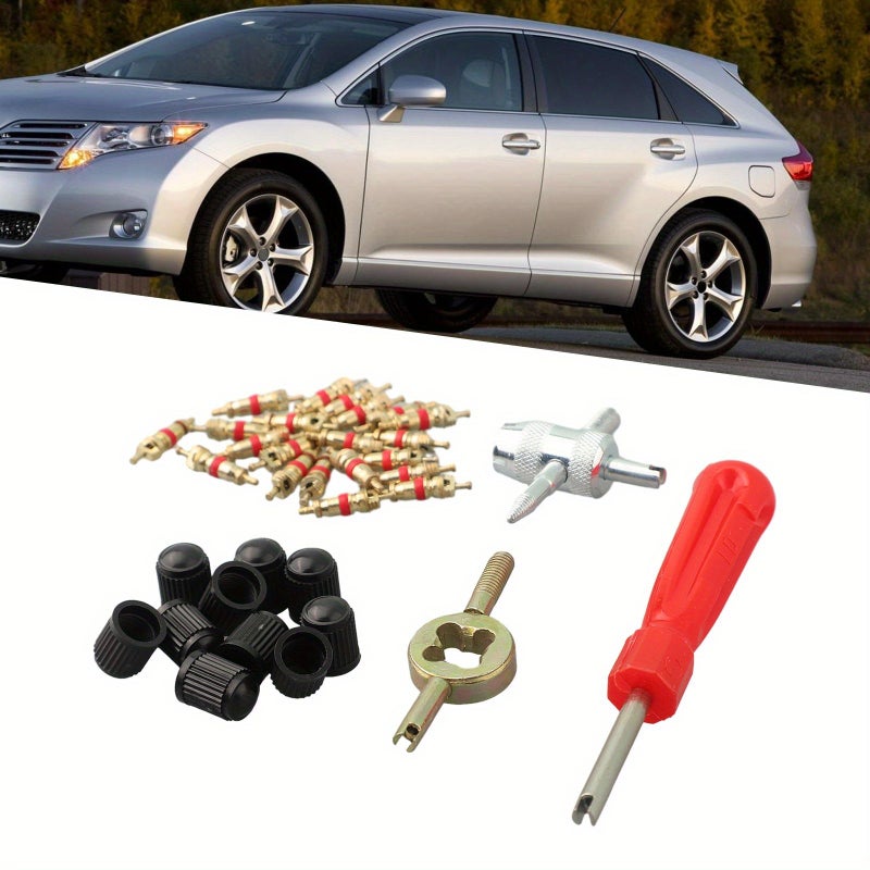 Tire Valve Core Remover Tool Kit Screwdriver Install Repair For Car Bicycle Motorcycle Color Variant1 - Image 5