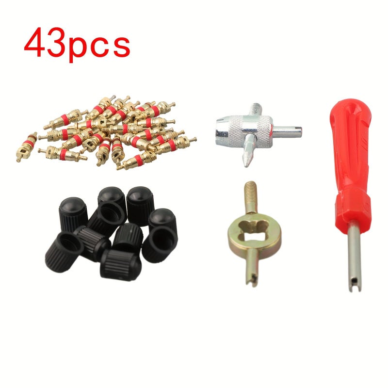 Tire Valve Core Remover Tool Kit Screwdriver Install Repair For Car Bicycle Motorcycle Color Variant1 - Image 2