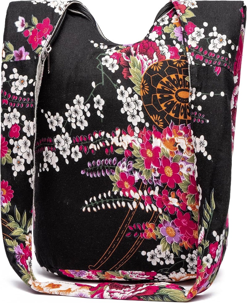 Coton Pose Women Shoulder Handbags Fashion canvas Hippie Crossbody Bags Bohemian Animal Prints Hobo Bags - Image 1