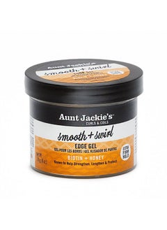 Aunt Jackie's Award-Winning Braid + Twist Collection Smooth + Swirl Edge Gel With Extra Firm Hold, 4Oz  - Image 1