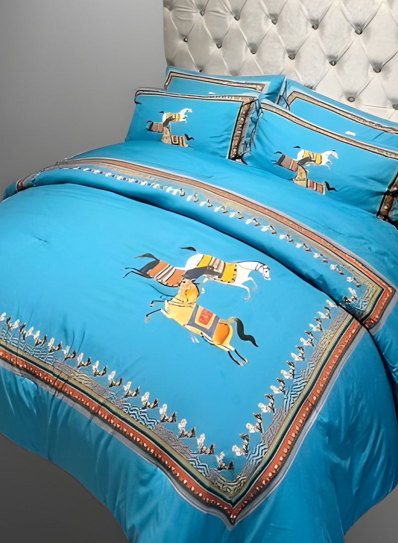 HOMETOPIA Luxury 6-Piece Bedding Set King Size – Ultra-Soft Microfiber Comforter 230x260cm, Deep Pocket Fitted Sheet 200x200+30cm, 4 Pillow Covers Wrinkle-Free, Breathable, Machine Washable, Hotel Quality Bed Set – Double Bed Mattress Fit – Premium Bedroom Essentials KSA  - Image 3