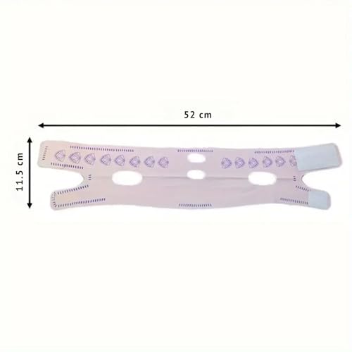 TASKHOUSE V-Line Lifting Face Mask for Women Chin Slimming Strap for Double Chin Reduction, Neck Firming & Face Tightening (Pack of 1; Light Pink) - Image 2