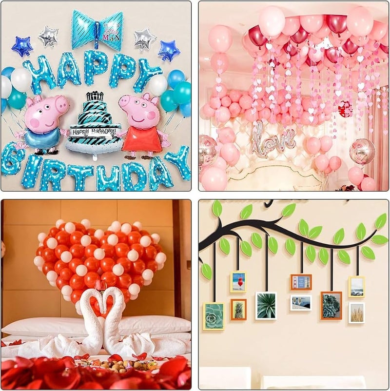 Lonimia 1000 Pcs 13mm Balloon Clear Glue Points, 10 Rolls 100 Pcs/Roll Double Sided Sticky Notes Tape, Removable Traceless Stickers for Wedding Decoration, Art Craft, Party Supplies - Image 5