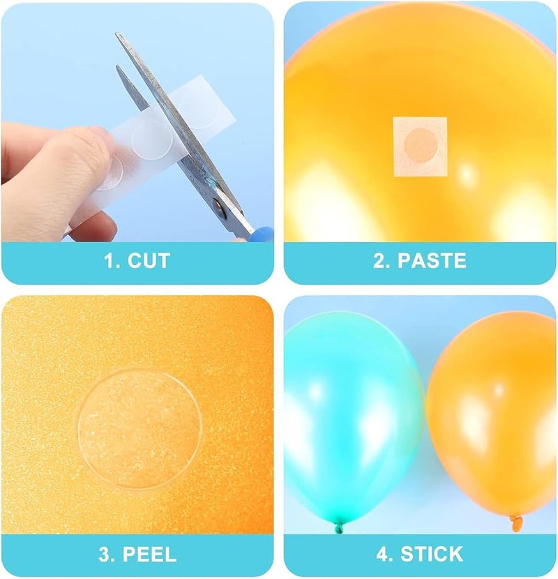 Lonimia 1000 Pcs 13mm Balloon Clear Glue Points, 10 Rolls 100 Pcs/Roll Double Sided Sticky Notes Tape, Removable Traceless Stickers for Wedding Decoration, Art Craft, Party Supplies - Image 3