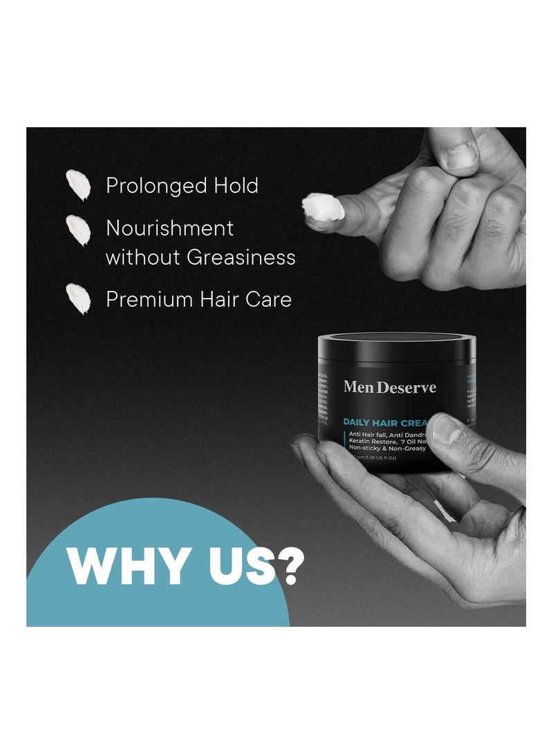 مين ديسيرف كريم الشعر اليومي مين يستحق 7 زيت يغذي 100 جم - Image 2