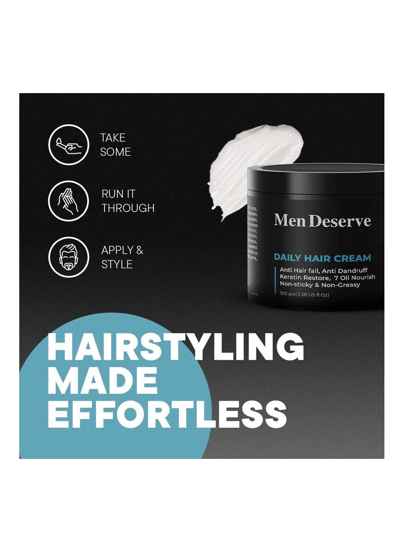 مين ديسيرف كريم الشعر اليومي مين يستحق 7 زيت يغذي 100 جم - Image 4