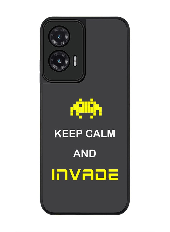 Stylizedd For Motorola Moto G35 Case,Slim fit Camera Protection, Shockproof Thin Phone cover  - Keep Calm And Invade