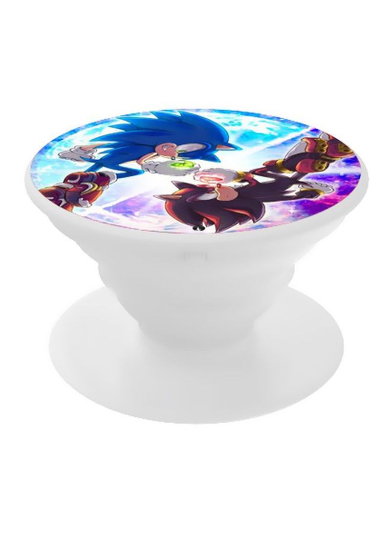 RKN Printed Pop Socket Phone Holder Blue/Brown/Purple - Image 1