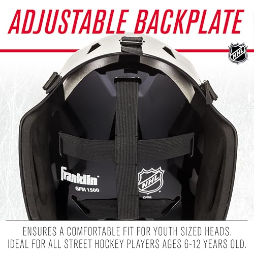 Franklin Sports Anaheim Ducks NHL Hockey Goalie Face Mask Goalie Mask for Kids Street Hockey Youth NHL Team Masks for Kids - Image 3