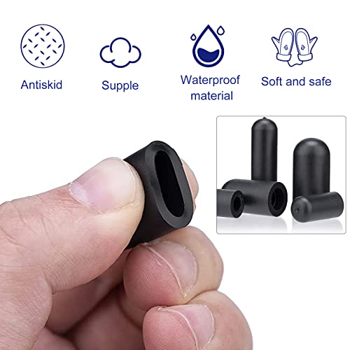 BUSY-CORNER 120 Pieces Rubber Vacuum Cap Assortment 10 Sizes Tube OD from 1/8" to 1/2" Sizes Automotive Carb Line Hose Caps Kit for Carburetor Manifold - Image 3