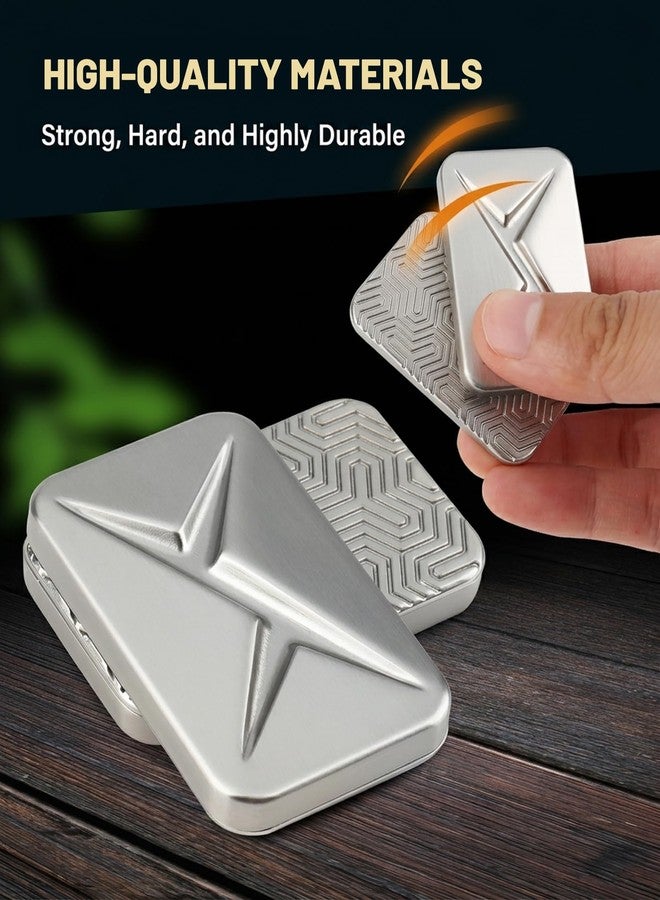 Aeenioy Stress Relief Toys Adults, Fidget Slider for Adults, Metal Magnetic Sensory Toys, Sensory for Anxiety ADHD Stress Relief, Gifts for Adults(Silver) - Image 4