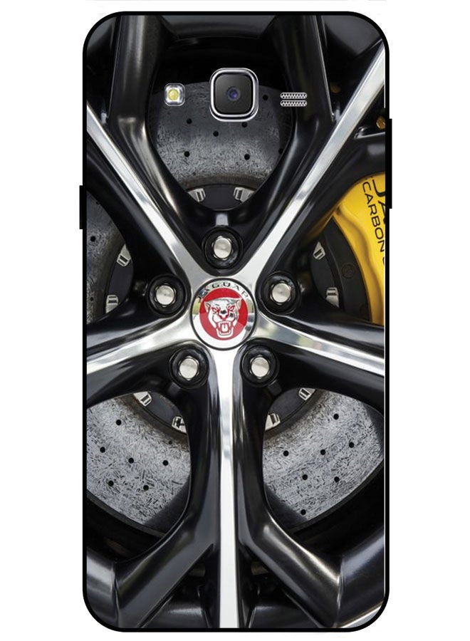 EYE CATCH Protective Case Cover For Samsung Galaxy J7 Smart Series Printed Protective Case Cover for Samsung Galaxy J7 Jaguar Car Wheel  - Image 1